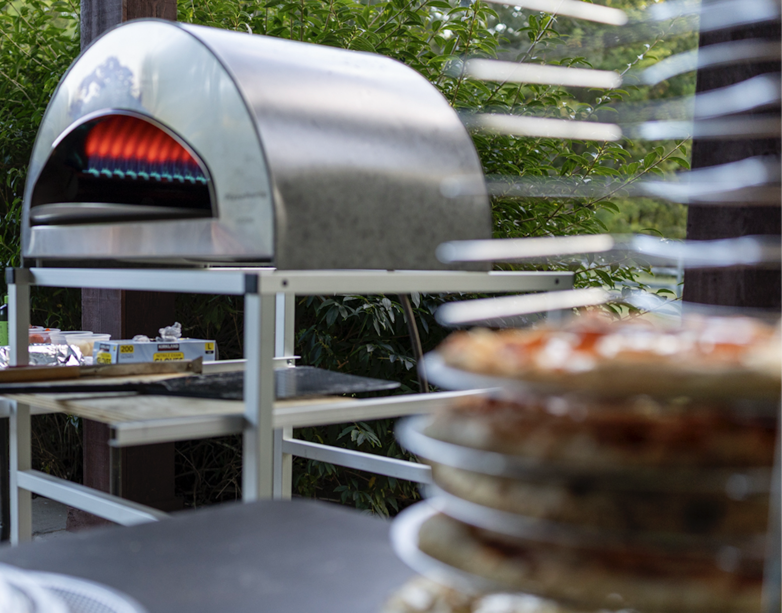 Proofed Kitchen stone fired pizza oven